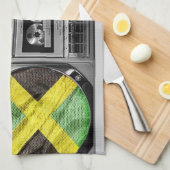 Jamaika boombox küchentuch (Viertel Falte)