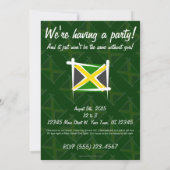 Jamaika-Brush-Fahne Einladung (Rückseite)