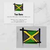 Jamaika-Bürsten-Flagge Visitenkarte (Vorne/Hinten)