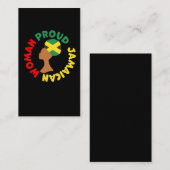 Jamaika Country Flag Roots Proud Jamaikanische Fra Visitenkarte (Vorne/Hinten)