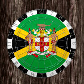 Jamaika Dartboard & Jamaikanische Flagge / Spielbr Dartscheibe