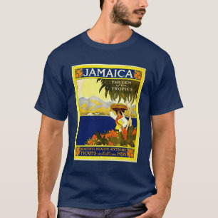 Jamaika, Das Gedicht der Tropen, Vintager Stil T-Shirt