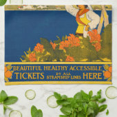 Jamaika, das Juwel der Tropen Küchentuch (Gefaltet)