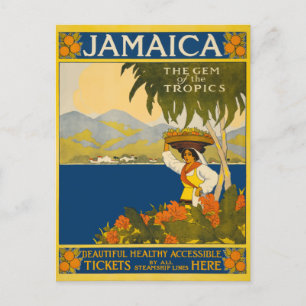 Jamaika Das Juwel der Tropen Vintage Reise Postkarte