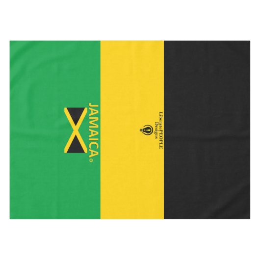 Jamaika-Designer Tischdecke (Vorderseite (Horizontal))