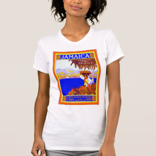 Jamaika ~ Edelstein der Tropen ~ Vintagen Reise T-Shirt