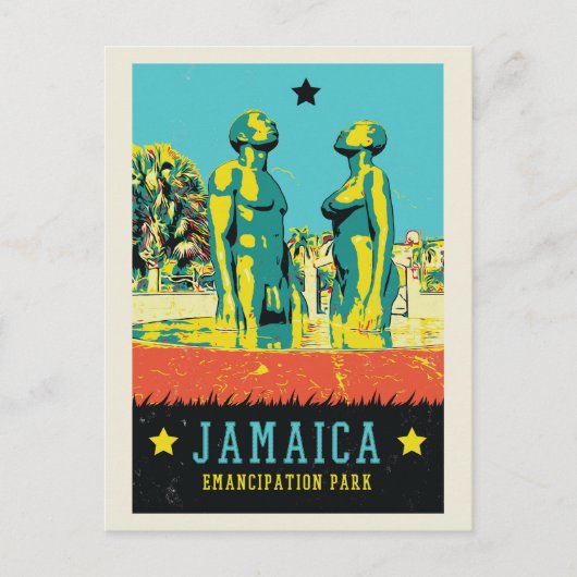 Jamaika, Emanzipationspark, karibische Postkarte (Vorderseite)