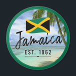 "Jamaika Est. 1962" Strand mit jamaikanischer Flag Magnet<br><div class="desc">"Jamaika Est. 1962" Strand mit jamaikanischer Fahne Art. Das Design zeigt eine schöne Strandlandschaft mit Palmen. Ein hervorragendes Geschenk für Familie oder Freunde. Vielen Dank für die Unterstützung und für den Besuch meines Stores - UniquelyDistinct. Sie können dieses Design auf andere Zazzle Produkte übertragen.</div>