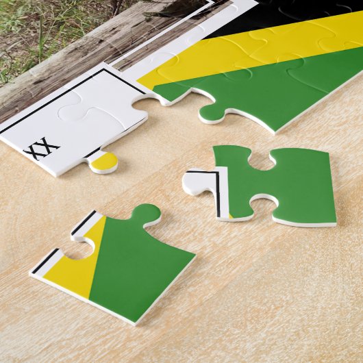 JAMAIKA-Fahne| Foto Puzzle (Seite)