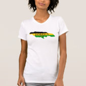 Jamaika Flag Colors Art T - Shirt (Vorderseite)