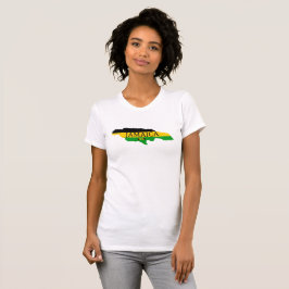 Jamaika Flag Colors Art T - Shirt