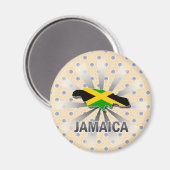 Jamaika Flag Karte 2.0 Magnet (Vorderseite/Rückseite)