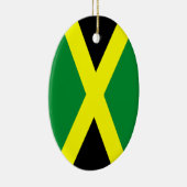 Jamaika Flag Oval Ornament (Rechts)