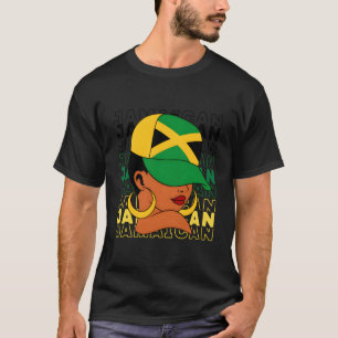 Jamaika Flag T-Shirt für Frauen Jamaika Souvenir J