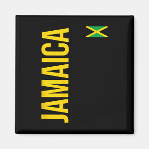 Jamaika-Flagge Athletik-Fußball-Fußball-Sporttriko Magnet