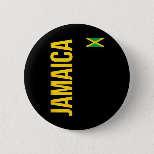 Jamaika-Flagge Athletik-Fußball-Trikot Button (Vorderseite)