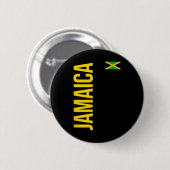 Jamaika-Flagge Athletik-Fußball-Trikot Button (Vorne & Hinten)