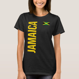 Jamaika-Flagge Athletik-Fußball-Trikot  T-Shirt