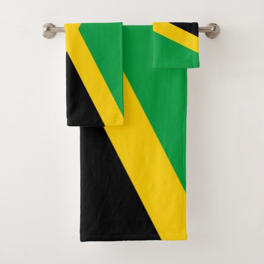 Jamaika-Flagge Badhandtuch Set (Insitu)