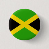 Jamaika-Flagge-Button Jamaikanischer Stolz Button (Vorderseite)