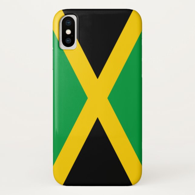 Jamaika-Flagge Case-Mate iPhone Hülle (Rückseite)