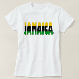 Jamaika-Flagge färbt jamaikanischen Streifen-T - T-Shirt