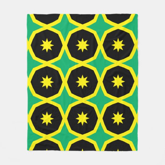 Jamaika-Flagge Fleecedecke (Vorderseite)