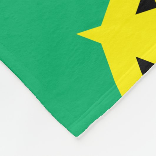 Jamaika-Flagge Fleecedecke (Ecke)