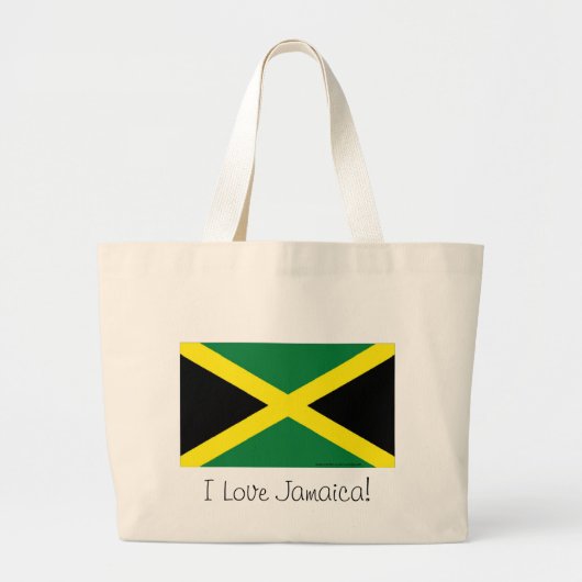Jamaika-Flagge Jumbo Stoffbeutel (Vorne)