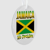 Jamaika-Flagge kein Problem Ornament (Vorderseite)