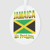 Jamaika-Flagge kein Problem Ornament (Vorderseite)