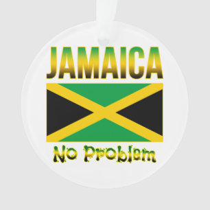 Jamaika-Flagge kein Problem Ornament