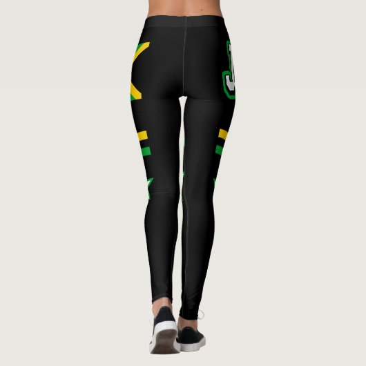 Jamaika-Flagge Leggings (Rückseite)