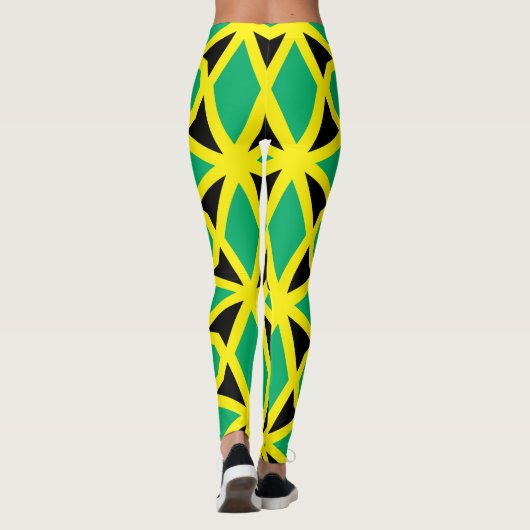 Jamaika-Flagge Leggings (Rückseite)