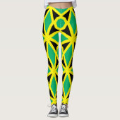 Jamaika-Flagge Leggings (Vorderseite)