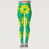 Jamaika-Flagge Leggings (Vorderseite)