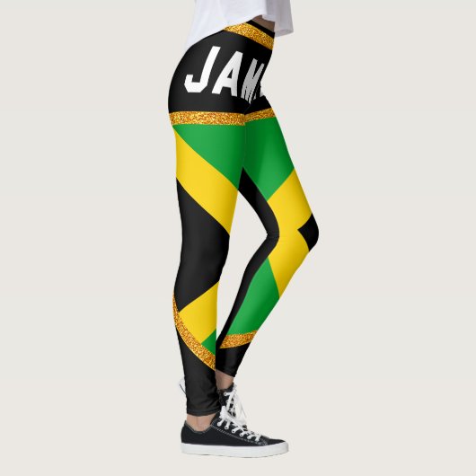 Jamaika-Flagge Leggings (Rechts)