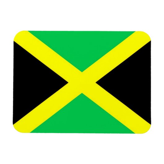 Jamaika - Flagge - Magnet (Horizontal)