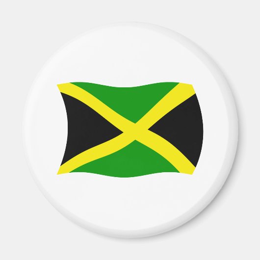 Jamaika-Flagge-Magnet Magnet (Vorne)
