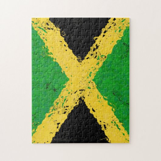 JAMAIKA-FLAGGE PUZZLE (Vertikal)