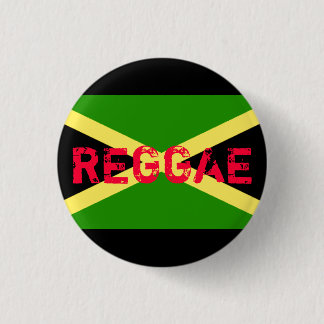 Jamaika-Flagge, REGGAE Button