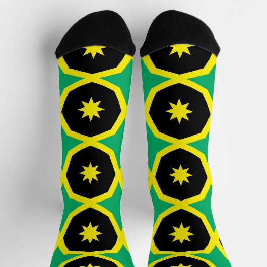 Jamaika-Flagge Socken (Oben)