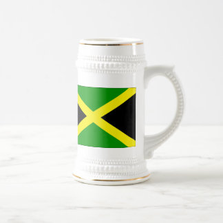 Jamaika-Flagge Stein Bierglas