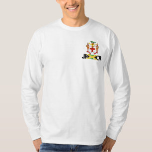 Jamaika-Flagge und Wappen Patriotisch T-Shirt
