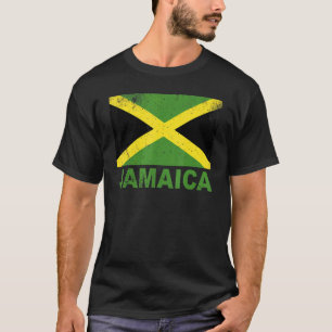 Jamaika-Flagge Vintage Jamaikanische Nationalität T-Shirt