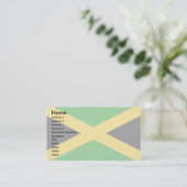 Jamaika-Flagge Visitenkarte (Stehend Vorderseite)