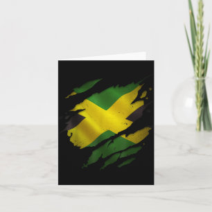 Jamaika-Flagge zerrissen zerkratzt Erbe Kultur Sto Karte