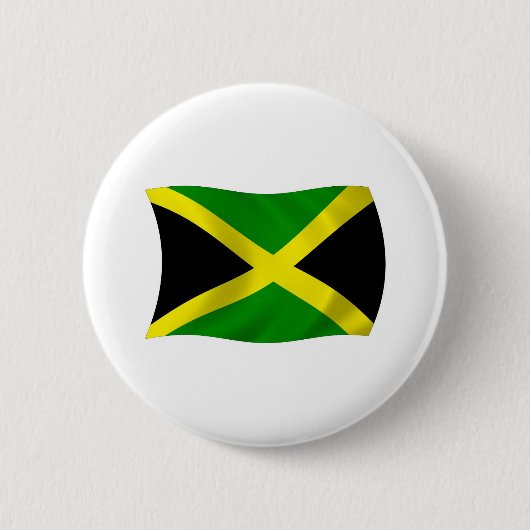 Jamaika-Flaggen-Button Button (Vorderseite)
