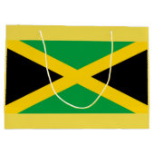 Jamaika-Flaggen-Geschenk-Tasche Große Geschenktüte (Rückseite)