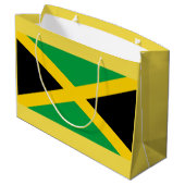 Jamaika-Flaggen-Geschenk-Tasche Große Geschenktüte (Rückseite Schrägansicht)